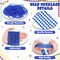 24 PCS 33" Blue Metallic Bead Necklaces – Mardi Gras, 4th of July, Carnival, Parade Throws & Party Accessories